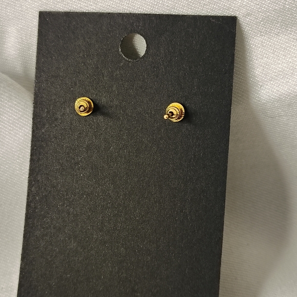 🥁Holiday Drummer Boy Stud Hanging Earrings w/Rhinestones 2.25" - Picture 5 of 5